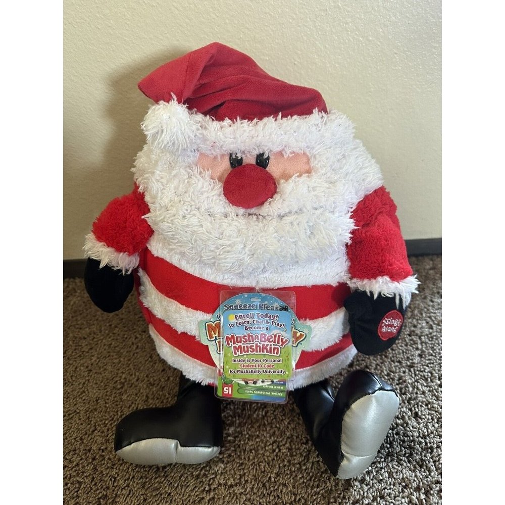 Mushabelly Chatter Santa‎ Claus 15" Electronic WITH TAGS *no Sound